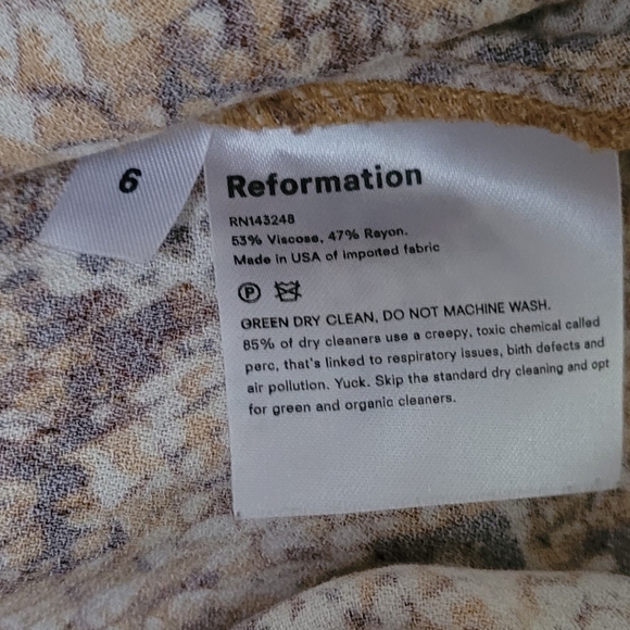 REFORMATION SNAKESKIN SNAKE PRINT MIDI SKIRT - Picture 3 of 5